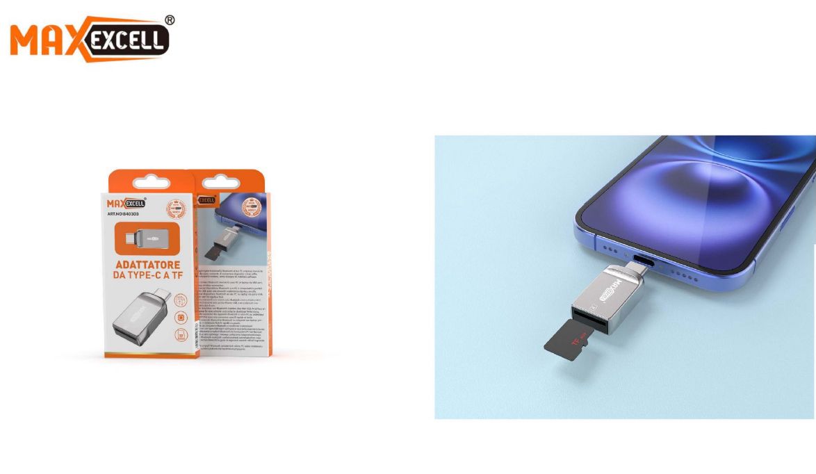 ADATTATORE TYPE-C A TF CARD